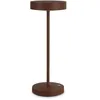 Image de Ideal Lux TOFFEE Lampe de table LED intégrée large de 32 cm, couleur café 3000 K, IP54