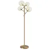 Image de Ideal Lux EQUINOXE Lampadaire à 4 bras multiples avec abat-jour ambre