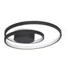 Image de Ideal Lux Plafonnier moderne OZ 1 lumière LED intégrée noir métal