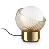 Image de Ideal Lux Lampe de table 1 lumière G9 laiton verre aluminium