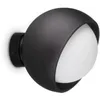 Image de Ideal Lux Applique moderne 1 lumière E27 noir verre aluminium