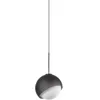 Image de Ideal Lux Suspension 1 lampe G9 noir verre aluminium