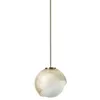 Image de Ideal Lux Suspension 1 ampoule E27 laiton verre aluminium