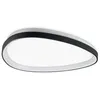 Image de Ideal Lux Plafonnier moderne 1 lumière LED intégrée noir métal