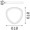 Image de Plafonnier LED IDEAL LUX Gemini, laiton, 61 cm, 4000 K, marche/arrêt