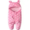 Image de VITTORIA Newborn Baby Receiving Blanket Sleeping Bag, Winter Warm Baby Hooded Footed Wrap Swaddle Blanket