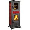 Image de Nordica - stufa a legna nordica gemma forno 5.0 ceramica elegance - bordeaux - 30990