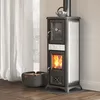 Image de Nordica - stufa a legna nordica gemma forno 5.0 ceramica elegance - bianco infinity - 30989