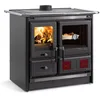 Image de CUISINIRE Bois Rosa L 5.0 Steel Noir Anthracite 9,5kW