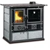 Image de La Nordica Cuisinière à bois, Rosa DX pierre naturelle, puissance thermique nominale de 6,5 KW, 185 m3 pouvant être chauffés, couleur pierre