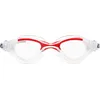 Image de Cressi Flash Goggles Clear/Clear Red, Lunettes de Natation pour Homme avec Oculaire Séparé Anti-buée, Anti-rayures et Verres Anti-UV, Transparent/Rouge_Lentilles Claire, Taille Unique