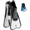 Image de Cressi Light Fins - Palmes Courtes Unisex avec Chausson Fermés Souples en Élastomère pour Natation ou l'Entraînement en Piscine et en Mer, Voilure Réactive pour Muscler Les Jambes, Blanc, 33/34