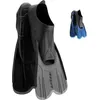 Image de Cressi Agua Short Fins - Palmes Courtes Légères et Réactives pour la Natation et Snorkeling, Noir/Argent, 35/36, Unisexe Adultes
