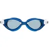 Image de Cressi Depuis 1946 - Flash Compact Goggles - Lunettes Compacts avec Lentilles Séparées, Natation, Piscine, Snorkeling, Triathlon, Anti-Buée_Rayures_UV - Métal Bleu/Blanc_Verres Fumés - Taille Unique