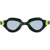 Image de Cressi Depuis 1946 - Flash Goggles - Lunettes avec Lentilles Séparées, Natation, Piscine, Snorkeling, Triathlon, Anti-Buée_Rayures_UV - Noir/Lime_Verres Fumés - Taille Unique