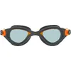 Image de Cressi Depuis 1946 - Flash Goggles - Lunettes de Natation avec Lentilles Séparées Idéales pour la Natation Piscine Apnée et Triathlon, Anti-buée, Anti Rayures et Anti UV - Gris/Orange_Verre Fumé