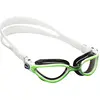Image de CRESSI Thunder Goggles White/Black/Lime - Lunettes de Natation Adultes Ideales pour la Piscine, le Triathlon, Anti Buée, 100% Anti UV, Lime - Lentille Claire, Taille Unique