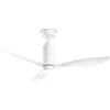 Image de Perenz 7198 B CT Ventilateur de plafond avec lumière 18 W et télécommande 3 pales 6 vitesses Blanc