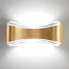 Image de Selène Applique LED Ionica en acier décor feuille d'or
