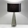 Image de Selène Lampe table Costa Rica abat-jour noir, pied gris