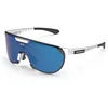 Image de SCICON Lunettes de Cyclisme Aerotrail (Blanc Brillant/Bleu Miroir)