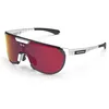 Image de SCICON Lunettes de Cyclisme Aerotrail (Blanc Brillant/Rouge Miroir)
