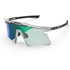 Image de SCICON Aeroshade Titanium 2.0 (blanc mat/photochromique multi miroir vert)