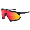 Image de SCICON Sports Aeroshade XL Lunettes De Soleil De Performance Sportive (SCNPP Multimorror Rouge/Luminosité Noire)
