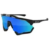 Image de SCICON Sports Aeroshade XL Lunettes De Soleil De Performance Sportive (Multimirror Bleu SCNPP/Luminosité Noire)