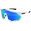 Image de SCICON Sports Aeroshade XL Lunettes De Soleil De Performance Sportive (Multimirror Bleu SCNPP/Luminosité Blanche)