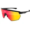 Image de SCICON Sports Aerowing Lunettes De Soleil De Performance Sportive (SCNPP Multimorror Rouge/Luminosité Noire)