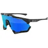 Image de SCICON Sports Aeroshade XL Lunettes De Soleil De Performance Sportive (Multimirror Bleu SCNPP/Compagnon De Carbone)