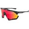 Image de SCICON Sports Aeroshade XL Lunettes De Soleil De Performance Sportive (SCNPP Multimorror Rouge/Compagnon De Carbone)