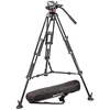 Image de Manfrotto MVH502A,546BK-1 Kit avec Rotule Vidéo fluide MVH502A avec friction réglable + trépied double branches 546BK-1 en aluminium