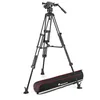 Image de Manfrotto MVK608TWINMA Rotule Vidéo Fluide Nitrotech 608 avec Trépied Aluminium à Double Tube et Entretoise Mi-Hauteur pour Appareils Reflex ou Hybrides et Caméras Vidé - Charge Admissible 14 kg