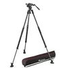 Image de Manfrotto Nitrotech Série 608 avec Trépied Rapide Monotube 635 en Fibre de Carbone pour Reflex et Appareils Numériques - Kit Trépied et Rotule Vidéo Conçu pour Les Vloggers