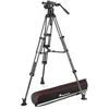 Image de Manfrotto MVK608TWINGC Rotule Vidéo Fluide 608 avec Trépied Carbone à Double Tube avec Entretoise au Sol pour Appareils Reflex ou Hybrides et Caméras Vidéo - Charge Admissible 18 kg