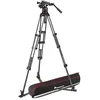 Image de Manfrotto MVK612TWINGC Rotule Vidéo Fluide Nitrotech 612 avec Trépied Carbone à Double Tube avec Entretoise au Sol pour Appareils Reflex ou Hybrides et Caméras Vidéo - Charge Admissible 12 kg