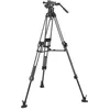 Image de Manfrotto Rotule Vidéo Fluide 612 - Trépied Ultraléger Flexible Rapide 645 Double Tube Carbone- Kit Professionnel Appareil Photo Reflex, Appareil Numérique, Vlogging - Charge ADM.18kg