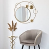 Image de Mauro Ferretti - Miroir Planète doré - 90x3x83 cm OS