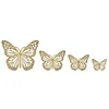 Image de Mauro Ferretti Srl FARFALLE DA MURO SET 4 PZ CM 35X2X29-25X2X19-20,5X2X16-16X2X12