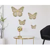 Image de Mauro Ferretti - Ensemble de 4 Papillons Muraux dorés OS
