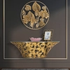 Image de Mauro Ferretti - Panneau mural en fer Jungle doré - D.80x6.5 cm OS
