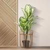 Image de Mauro Ferretti - Cache-pot Panama marron - D.31.5x40 cm OS