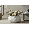 Image de Mauro Ferretti - Vase Gaspeau en résine Honduras blanc   D.40x20 cm OS