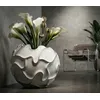 Image de Mauro Ferretti - Vase Gaspeau en résine Lines blanc   D.44x37 cm OS