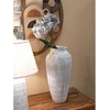 Image de Mauro Ferretti - Vase en résine Sticky doré/blanc - 29x29x56 cm OS