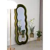 Image de Mauro Ferretti - Miroir mural miki velours vert - 60x4x160 cm OS
