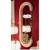 Image de Mauro Ferretti - Miroir Mural Velours Chantal rose - 166x67x12 cm OS