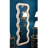 Image de Mauro Ferretti - Miroir mural emily velours crème - 60x6x160 cm OS